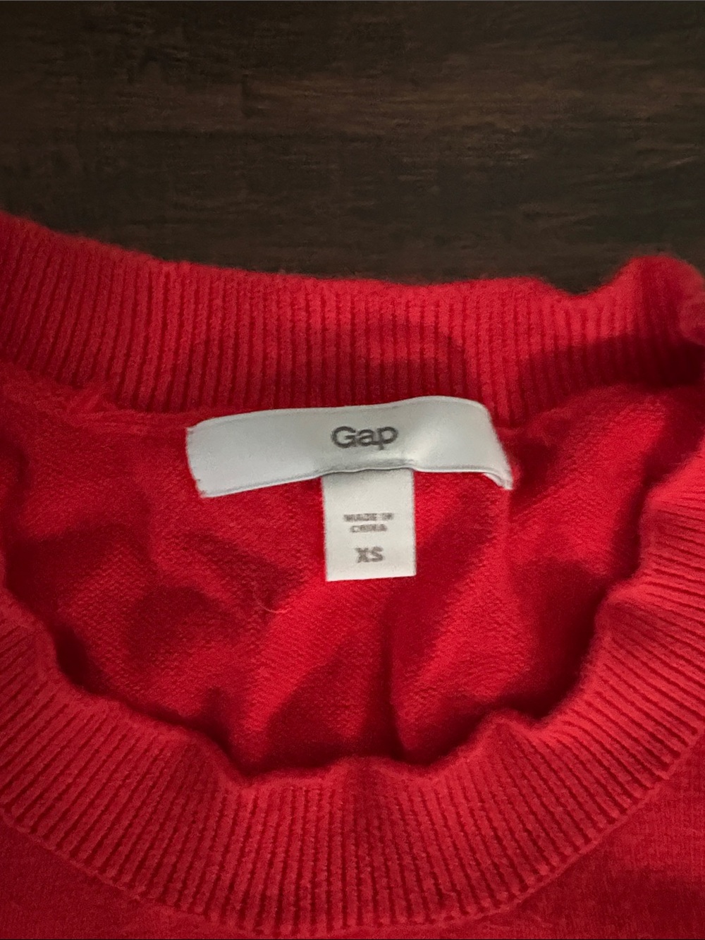 GAP Bright Red 3/4 Sleeve Sweater - Picture 2 of 2